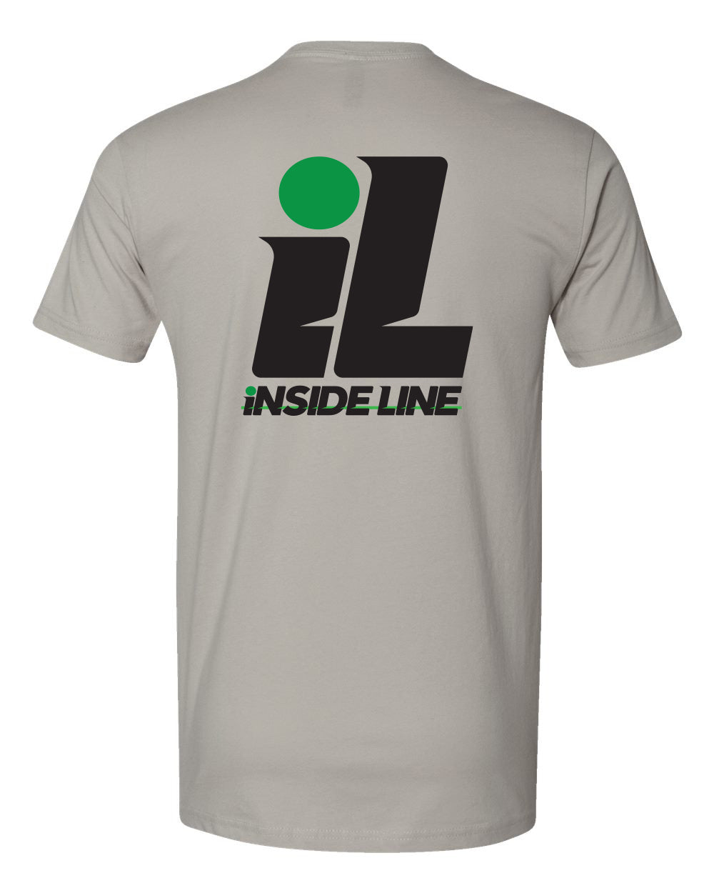 InsideLine Logo T-Shirt, Short Sleeve Grey